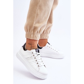 Scarpe sportive da donna bianche e nere Be First! bianco 2