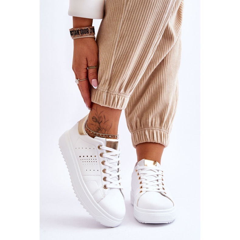 Scarpe Sportive da Donna Bianche e Oro Be First! bianca 1
