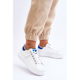 Scarpe sportive da donna bianche e blu Be First! bianco 2