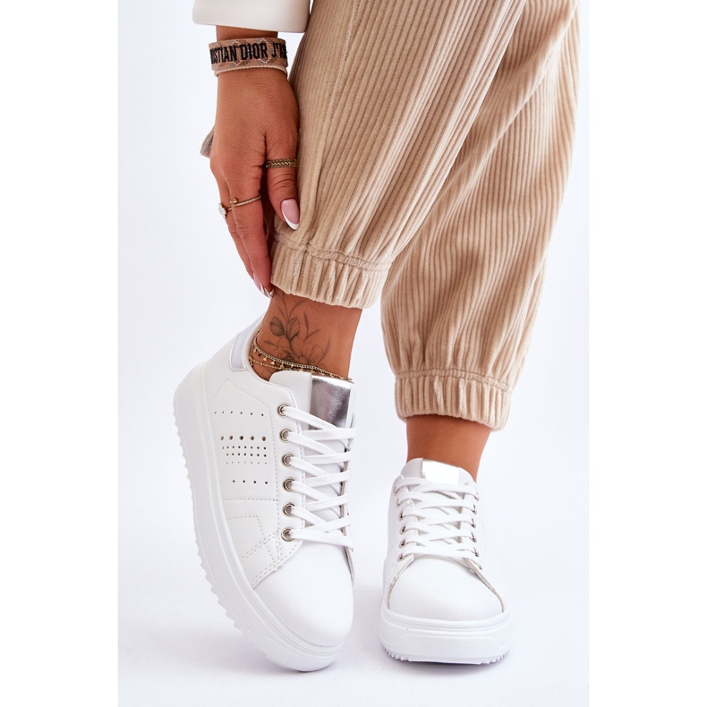Scarpe Sportive da Donna Bianche e Argento Be First! bianca 1