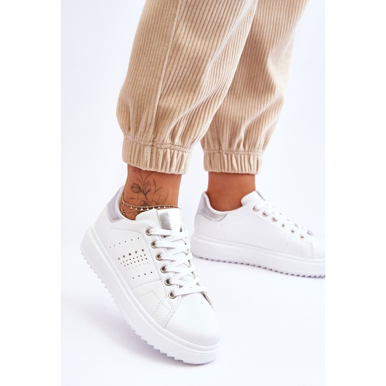 Scarpe Sportive da Donna Bianche e Argento Be First! bianca 2
