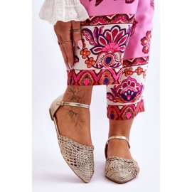 FM1 Eleganti Sandali Donna Piatti Oro Sheia d'oro 1