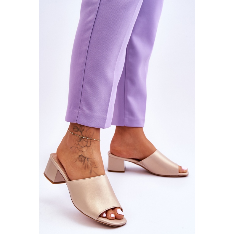 Ciabatte Eleganti Lisce Sergio Leone KL317 Beige 2