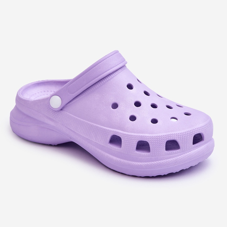 PG2 Sabot in schiuma Crocs con suola grossa Katniss viola 1