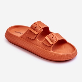 Sandali in schiuma da donna con strisce arancioni Sharmen arancia 1