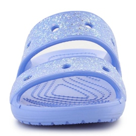 Pantofole Crocs Classic Glitter Sandal Jr. 207788-5Q6 blu 1