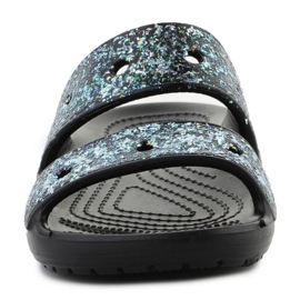 Infradito Crocs Classic Glitter Sandalo 207788-0C4 nero 1