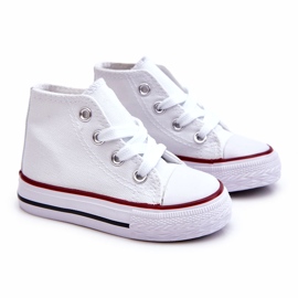 Sneakers Alte da Bambino, Colore Bianco 1