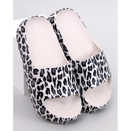Sandali con plateau di Marlon Leopard bianco 1