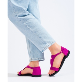 Vinceza sandali piatti da donna fucsia rosa 1