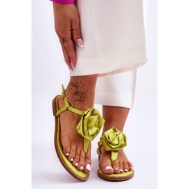 FS1 Infradito Donna Con Tessuto Rose Carisma Lime verde 1