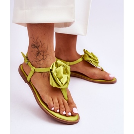 FS1 Infradito Donna Con Tessuto Rose Carisma Lime verde 2
