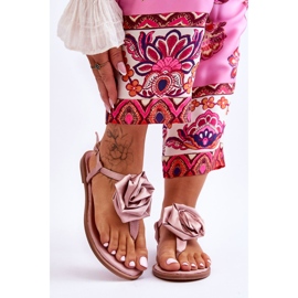 Infradito Donna Con Tessuto Rose Nude Carisma rosa 1