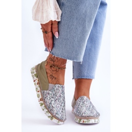 Scarpe Slip-on in pelle da donna Maciejka 03512-51 Verde 1