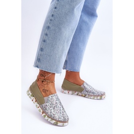 Scarpe Slip-on in pelle da donna Maciejka 03512-51 Verde 2