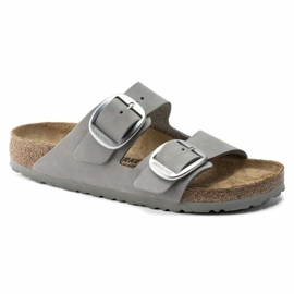 Pantofole Birkenstock Arizona con fibbia grande W 1022154 grigio 1