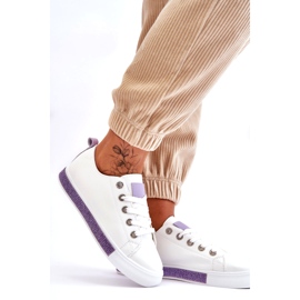 PS1 Sneakers Basse Da Donna Con Jets Bianco-Viola Demira 5