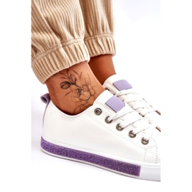 PS1 Sneakers Basse Da Donna Con Jets Bianco-Viola Demira 7