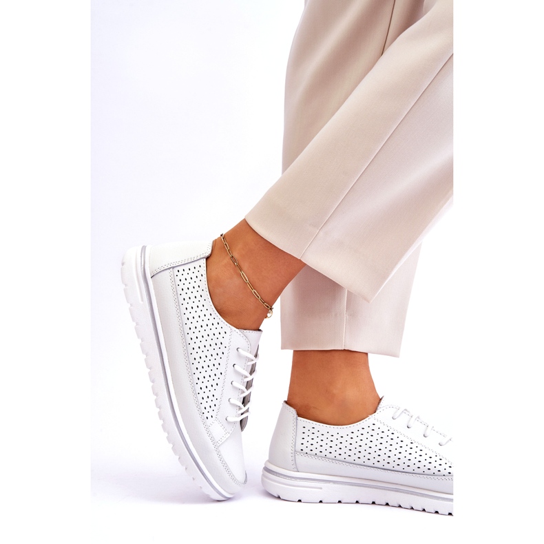 Vinceza Scarpe Sportive da Donna in Pelle Sneakers Bianco Elami 2