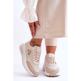 PS1 Scarpe Sportive Lucide Con Decoro Seneca Beige 1