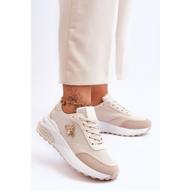 PS1 Scarpe Sportive Lucide Con Decoro Seneca Beige 2