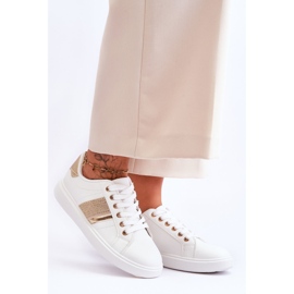 Scarpe Sportive Donna Con Jets Bianco-Oro Axelle bianca 1