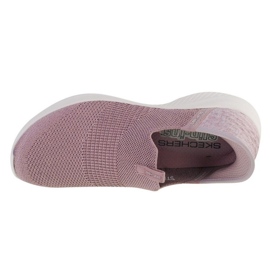 Scarpe sportive Skechers Hands Free Slipins Ultra Flex 3.0 Smooth Step 149709-MVE rosa 2