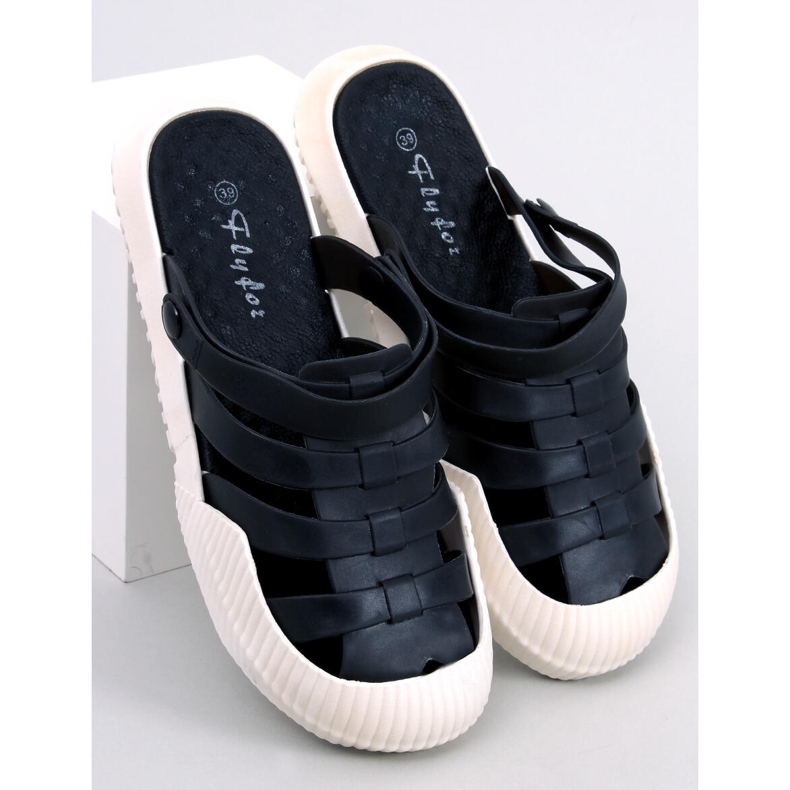 Sandali in gomma da donna Sammy Black nero 1