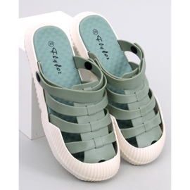 Sandali in gomma da donna Sammy Green verde 1