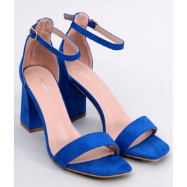 Sandali con tacco Aisha Navy blu 1