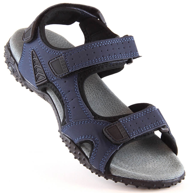 Sandali sportivi con velcro blu navy American Club 1