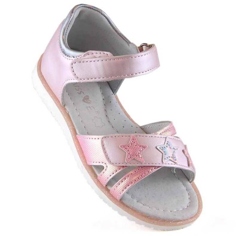 Sandali con velcro Miss Jr EVE427A rosa 1