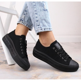 Sneakers sulla piattaforma Big Star W INT1874A nera nero 2