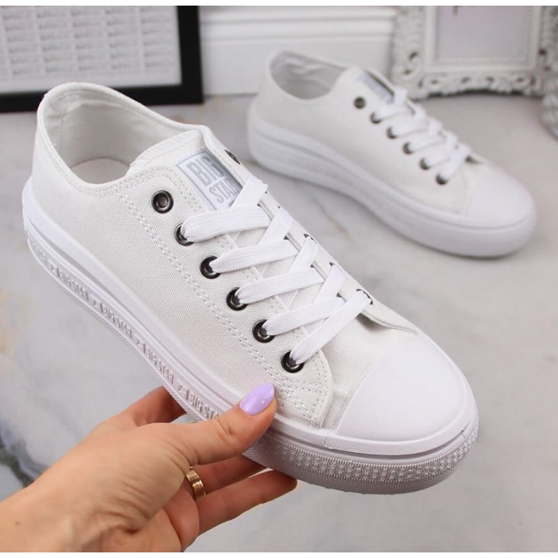 Sneakers sulla piattaforma Big Star W INT1874B bianco bianca 1