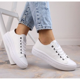 Sneakers sulla piattaforma Big Star W INT1874B bianco 2