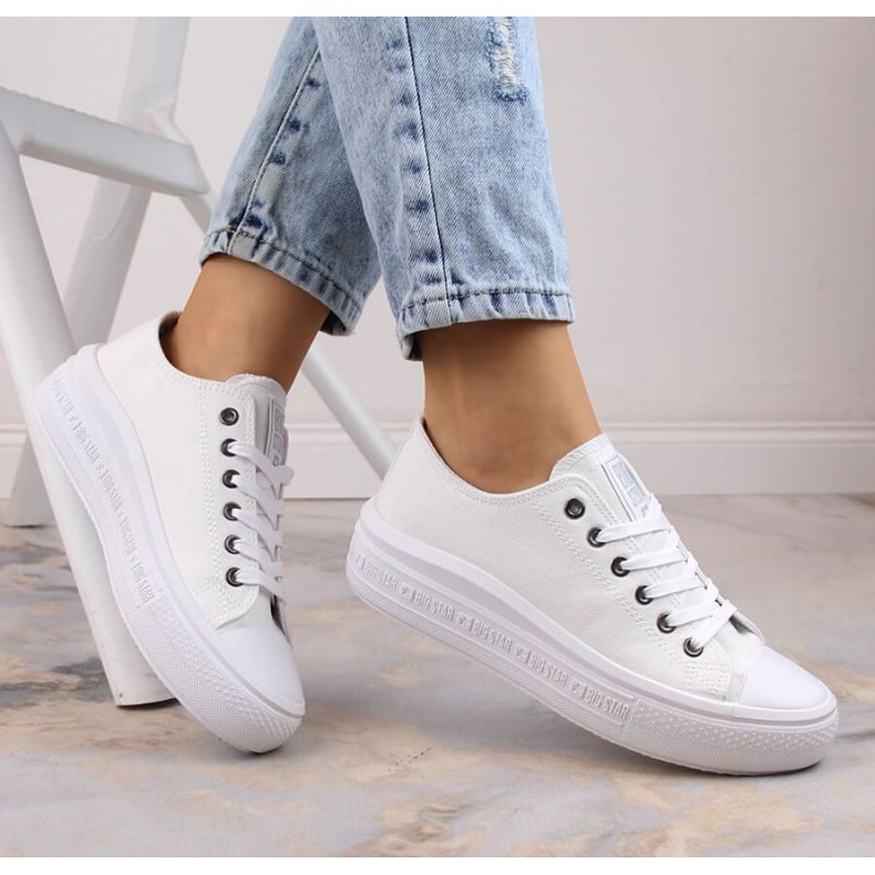 Sneakers sulla piattaforma Big Star W INT1874B bianco 2