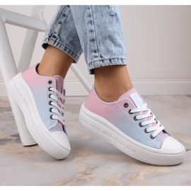 Sneakers con plateau Big Star W INT1876B multicolor multicolore 2