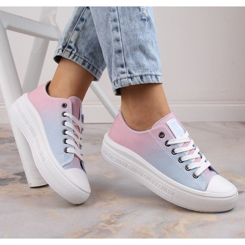 Sneakers con plateau Big Star W INT1876B multicolor multicolore 2