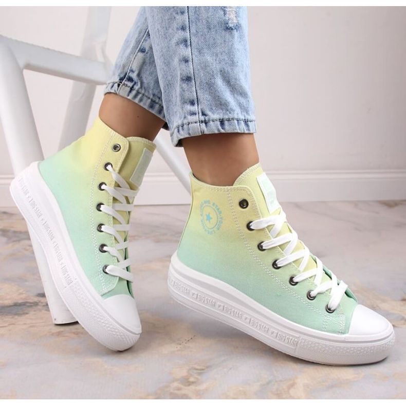 Sneakers alla caviglia con plateau Big Star W INT1877A multicolor multicolore 1