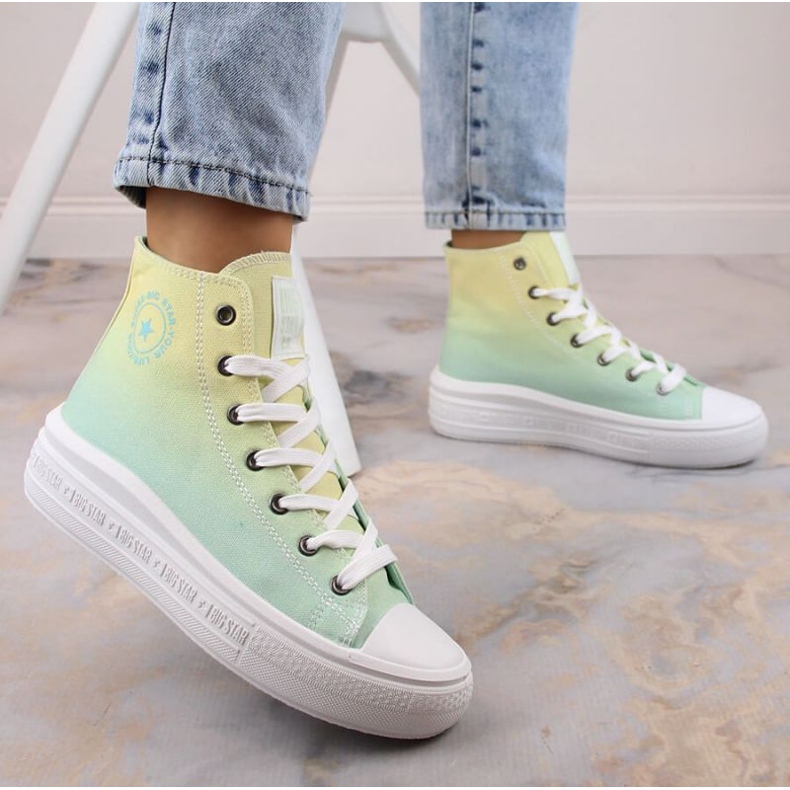Sneakers alla caviglia con plateau Big Star W INT1877A multicolor multicolore 2