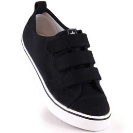 Sneaker con velcro News Jr EVE408B nera nero 1