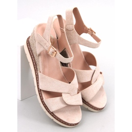 BM Espadrillas Sermon beige con zeppa 1