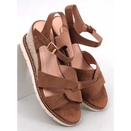 BM Espadrillas con zeppa Sermon Khaki marrone 1