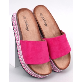 BM Infradito con suola decorata di Donnie Fuchsia rosa 1