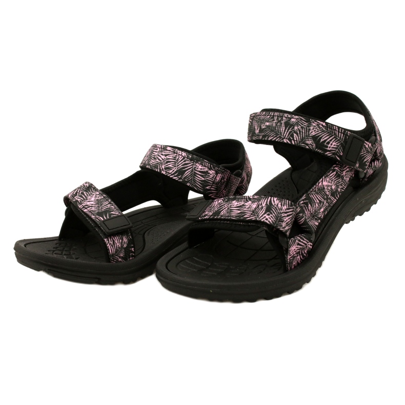News Sandali sportivi da donna neri con velcro Novità 23SD11-5630 nero 4