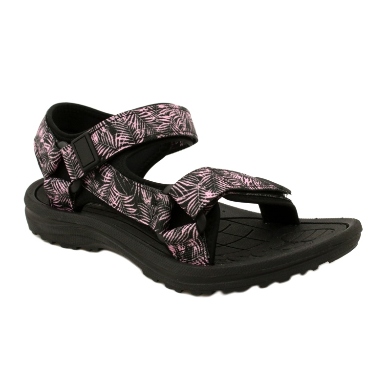 News Sandali sportivi da donna neri con velcro Novità 23SD11-5630 nero 2