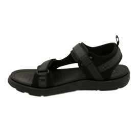 News Sandali sportivi da uomo neri con velcro Novità 23MN11-5623 nero 3