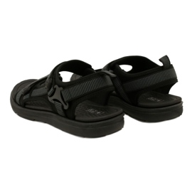 News Sandali sportivi da uomo neri con velcro Novità 23MN11-5623 nero 5