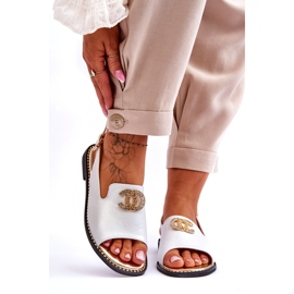 Sandali Donna Con Decorazione S.Barski KV-2775-49 Argento 1