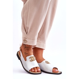 Sandali Donna Con Decorazione S.Barski KV-2775-49 Argento d'argento 6
